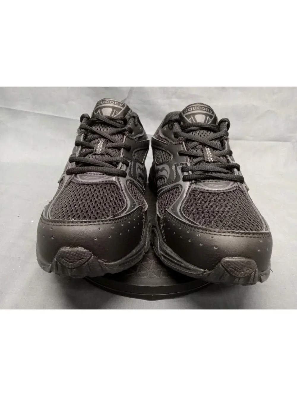 Saucony Ride Millennium Kidz (GS) Double Black Boys Size 7 NEW NO BOX!